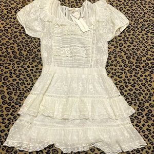 Brand:LoveShackFancy    Size:Small     Color:White